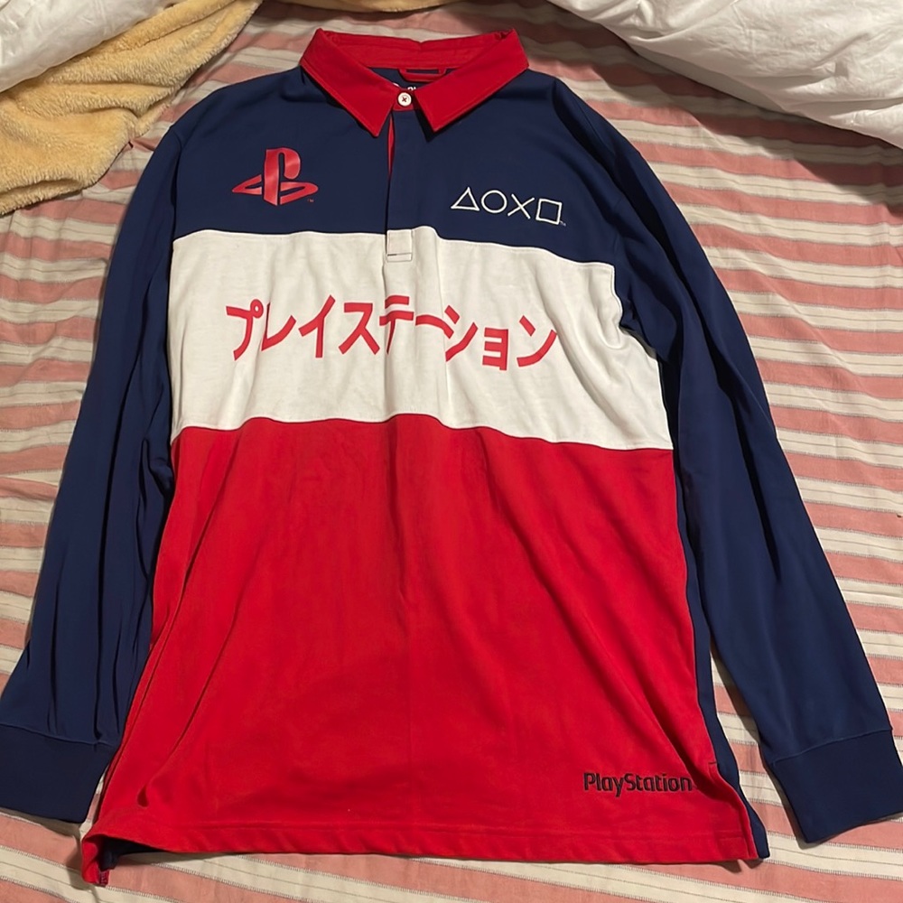 Playstation Mens Polo long sleeve